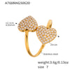 Gold Double Heart