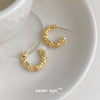 Gold Cluster Hoop