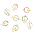 Crystal Eiffel Tower Pearl Alloy Charm Pendants for Jewelry Making view 2