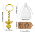 Angel Wing Keychain in Gold, Silver and Rose Gold Tones view 4