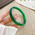 Round Jade Like Solid Bangle Bracelets Nineteen Color Styles view 8