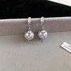 Pearl Cross Hoops