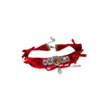 Ribbon Crystal Feather Choker In Three Colors With Decorative Metal Details view 5