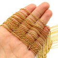 Gold Tone Metal Jewelry Chains in Twenty Four Link Styles view 2