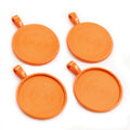 Colorful Round Cabochon Pendant Bases in Ten Options view 9
