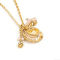 Hinged Teacup Pendant Necklaces And Two Tone Rings view 9