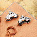 Dimensional Vintage Car Charms in Four Metal Finishes view 1