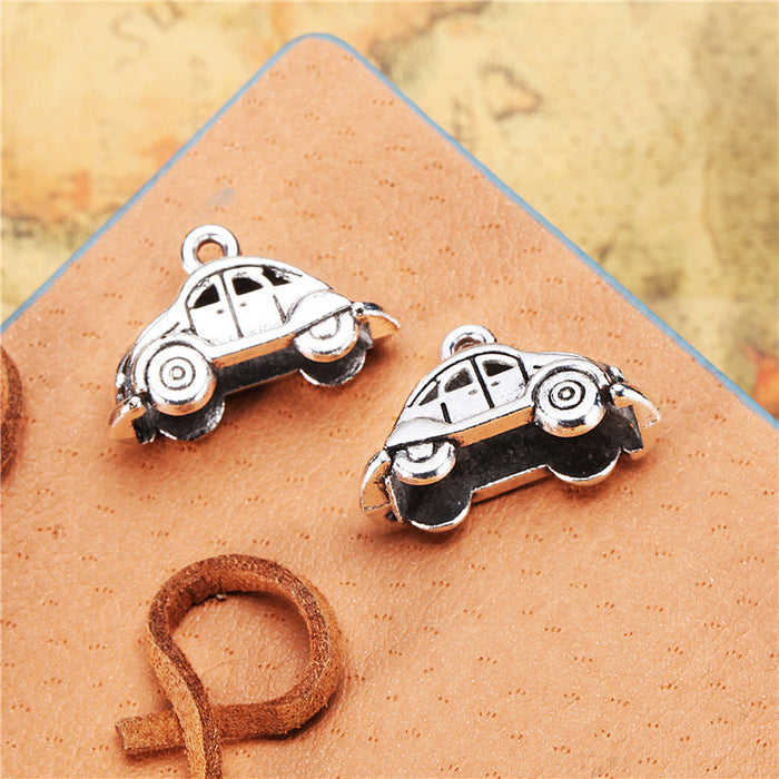 Vintage 23x15mm Alloy Car Charm Pendant
