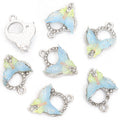 Colorful Hummingbird Crystal Metal Charms, 12 Designs view 9