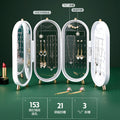 Green Oval Rotating Jewelry Display Organizer Freestanding Storage Display view 6