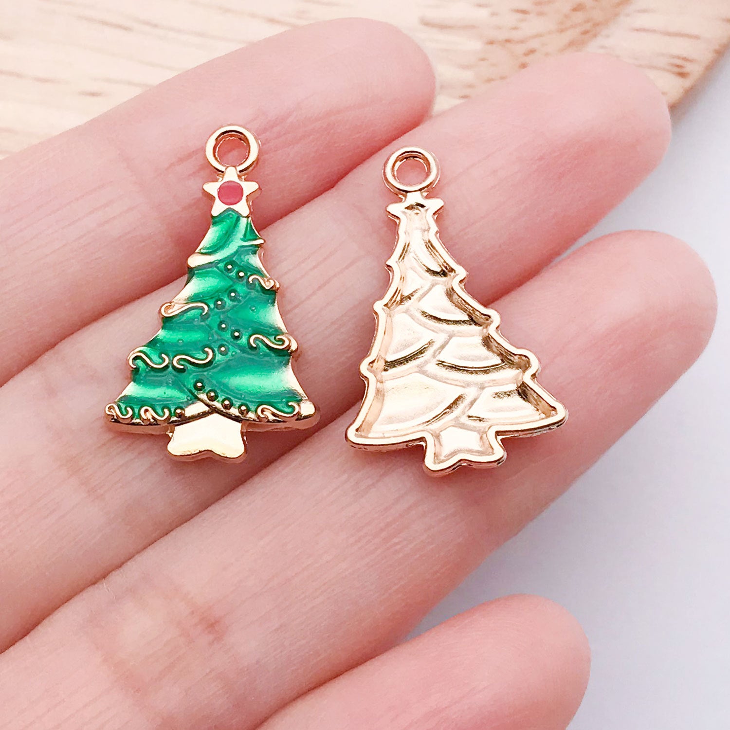 Enamel Zinc Alloy Christmas Snowman Candy Charm Pendant for Earrings Bracelets Keychains