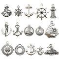 Antique Silver Nautical Theme Metal Charms with 30 Listed Options view 6