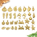 Gold-Tone Shell and Starfish Shell Charms with 15 Listed Options view 1