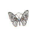 Large Filigree Butterfly Metal Charm in Three Finishes view 5