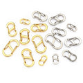 Gold and Silver Tone Mini S Shaped Spring Clasp Components view 5