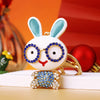 Blue Eyeglass-Rabbit
