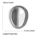 Oval Liquid Metal Brooch In Polished Gold And Silver Tones view 6