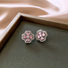 Pink Floral Studs