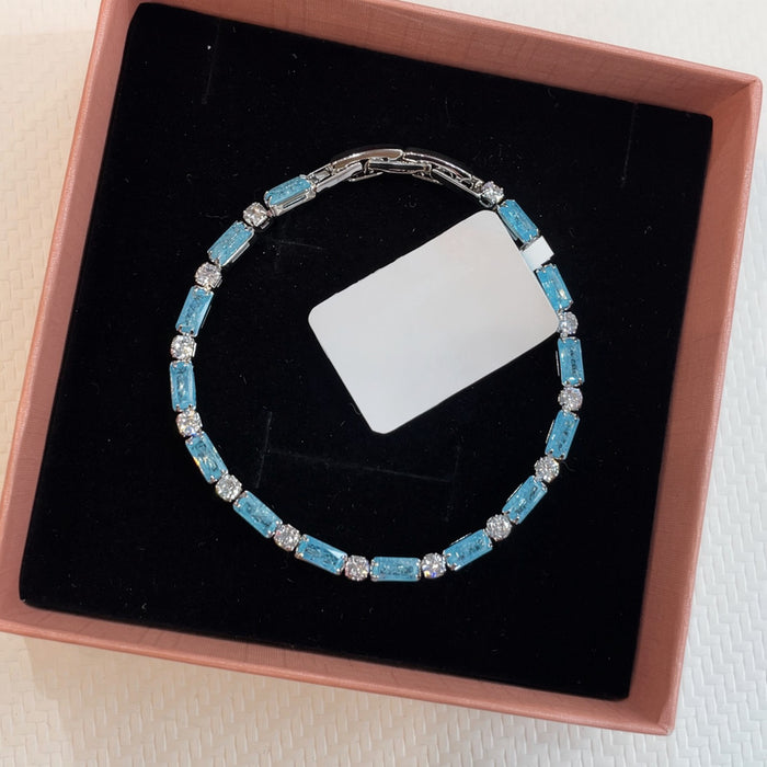 Crystal Teardrop Bangles And Tennis Bracelets Fifteen Color Styles
