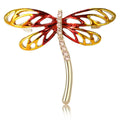 Enamel Dragonfly Brooch Decorative Metal Pin For Jackets And Lapels view 1