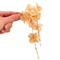 Fabric Flower Pearl Tassel Duckbill Hair Clips Orange Green Pink view 5
