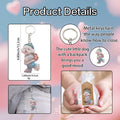 Acrylic Puppy Dog Keychain Teal Beanie Backpack Charm view 4