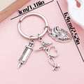 Stethoscope and Syringe Charm Keychains Featuring Red Heart Across 16 Pictured Variations view 7