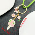 Twenty Colorful Floral Mother Theme Metal Keychain Designs view 11