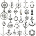 Antique Silver Nautical Theme Metal Charms with 30 Listed Options view 1