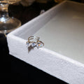 Heart Crystal Ear Cuffs In Silver And Gold Tone Variations view 9