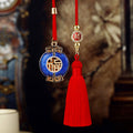 Mixed Ruyi Lock and Fortune Plaque Car Hangers in Four Options with Unlisted Pouch view 2