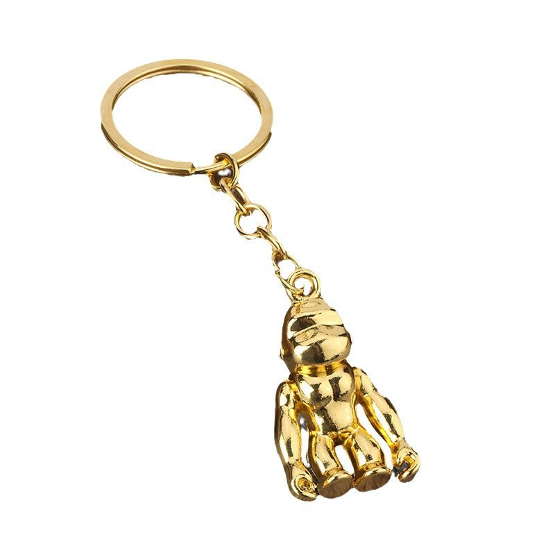 Creative Gorilla Zinc Alloy Keychain Car Gift Pendant