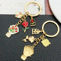 MOM and MAMA Rose Bouquet Enamel Keychains, 5 Designs view 4