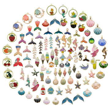 Colorful Seashell Metal Charms with 27 Listed Options