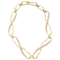 Open Link Textured Chain Necklace Decorative Jewelry view 5