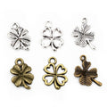 Four Leaf Clover Charms Jewelry Making Components In Detailed Metal Finishes view 5