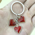 Heart Charm Keychains in 17 Pictured Variations for Bags and Keys view 3