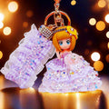 Crystal Star Plaid Dress Doll Keychains in Seven Colors plus Assorted view 6