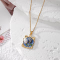 Enamel Pearl Flower Pendant Necklaces Gold Cable Chain 14 Styles view 9
