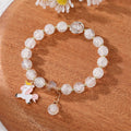 Colorful Crackle Bead Stretch Bracelets with Assorted Charms view 8