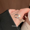 Open Rings Clear Sphere And Gold Marquise Crystal Styles view 4