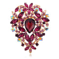 Silver Tone Heart Crystal Nine Designs Metal Brooch Pin view 11