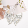 Rhinestone Butterfly Dragonfly Hanging Ornament Silver Metal view 6
