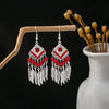 Red Geometric Feathers