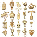 Black Wine Theme Metal Charms with 6 Listed Options view 10