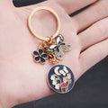 Black or Pink Butterfly Flower and Mushroom Keychains view 4