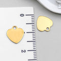 Gold-Tone Heart and Four-Leaf Clover Metal Charms with 11 Listed Options view 9