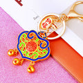 Chinese Fortune Lock Gourd and Abacus Keychains with Cord Options view 11