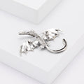 Western Dragon Enamel Brooch Four Colors Crystal Accents view 3