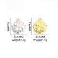 Polished Gold Silver Daisy Alloy Charms in 16 Styles view 2